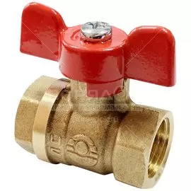 Кран для воды, 3/4", г-г, ручка-бабочка, Valfex