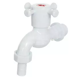 Кран водоразборный, 1/2", со штуцером, ручка-крест, индивидуальная упаковка, ComfortFactor