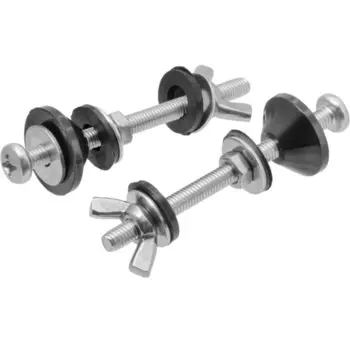 Крепление для унитаза к бачку, 2 шт, 80 мм, М6, с барашком, индивидуальная упаковка, MasterProf, ИС.131591