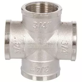 Крестовина 1/2", никель, РосТурПласт