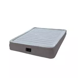 Кровать надувная Intex, 203х152х33 см, 67770NP, насос встроенный, электрический, флокированная, 273 кг