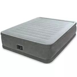 Кровать надувная Intex, 203х152х46 см, 64414NP, насос встроенный, электрический, флокированная, 272 кг