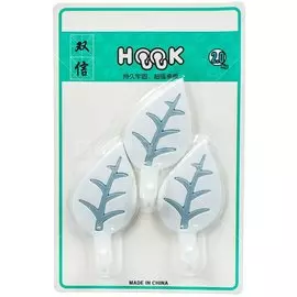 Крючок для ванной Листики T2020-2570, 3 шт