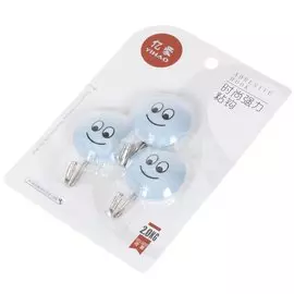 Крючок самоклеящийся, 3 шт, Смайл, Y9-024