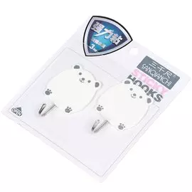 Крючок самоклеящийся, 2 шт, Зверушки, JC-13964