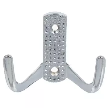 Крючок-вешалка 2-рожковый, Стандарт, 011 B CP, 10 202, хром