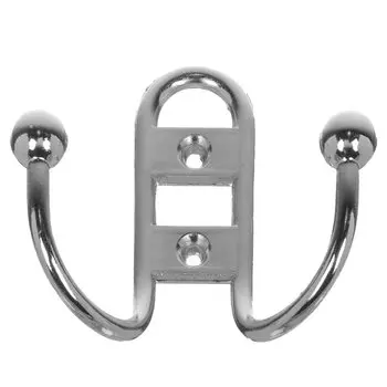 Крючок-вешалка 2-рожковый, Стандарт, 208 B CP, 10 207, хром