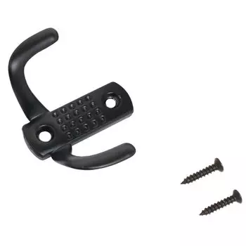 Крючок-вешалка 2-рожковый, Стандарт, 212 B BL, 14 617, матовый черный