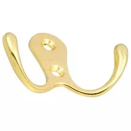 Крючок-вешалка Двойной большой 04.12.01 302035 золото