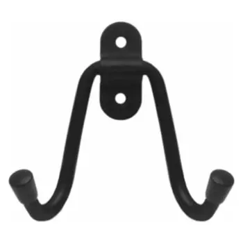 Крючок-вешалка двойной мод.2, сталь, Домарт, черный