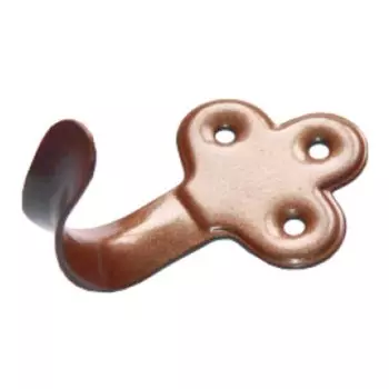 Крючок-вешалка фигурный мод.2, сталь, Домарт, антик медь