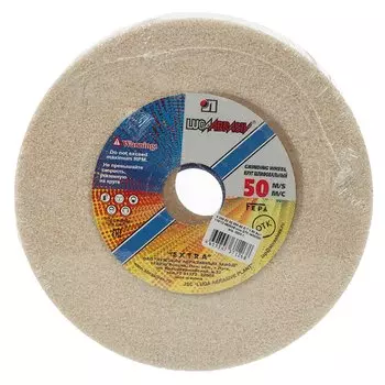 Круг шлифовально-точильный LugaAbrasiv, 25A, диаметр 200х32 мм, посадочный диаметр 32 мм, зернистость 40, O,P, 50 м/с V
