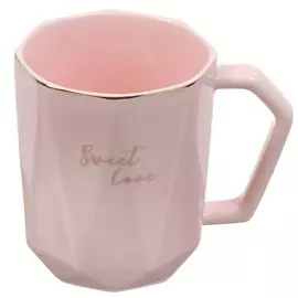 Кружка фарфор, 350 мл, Opaque, подарочная упаковка, Lefard, 90-1069, розовая