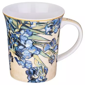 Кружка фарфор, 420 мл, Ирисы, Lefard, 104-1003