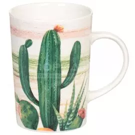 Кружка керамическая Daniks Кактусы-1, 340 мл