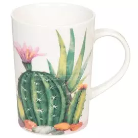 Кружка керамическая Daniks Кактусы-2, 340 мл