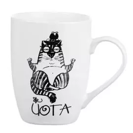 Кружка керамика, 350 мл, Йога, Millimi, 806-131