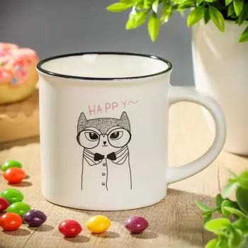 Кружка керамика, 200 мл, Зверушки, Y4-6629