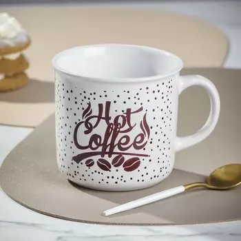 Кружка керамика, 330 мл, Кофе плюс, Y4-8999