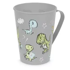 Кружка пластик, Динозаврики, 350 мл, для мальчиков, Альтернатива, М8687