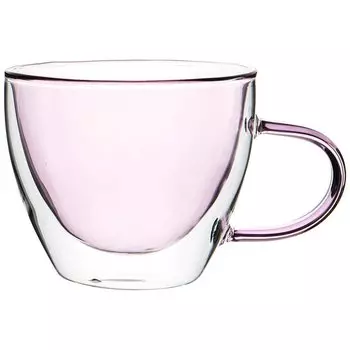 Кружка стекло, 250 мл, Double-Wall, двойные стенки, Agness, 249-201