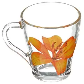 Кружка стекло, 250 мл, Грация Лилия, ОСЗ, С1649