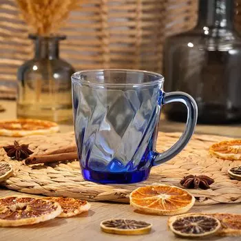 Кружка стекло, 350 мл, Color mix, 50134-08