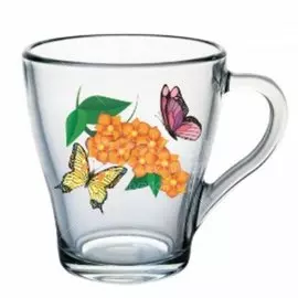 Кружка стекло, 250 мл, Butterfly, D1649/20