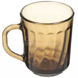 Кружка стекло, 250 мл, 62048-01, дымчатая