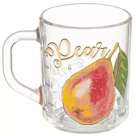 Кружка стекло, 200 мл, Green Tea Полезная груша, ОСЗ, 07с1335