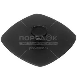 Крышка-пресс для посуды чугун, 21 см, Биол, кнопка алюминяя, для гриля, 10242