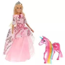 Кукла Карапуз, София, 29 см, руки и ноги сгибаются, со светящимся единорогом, 66001P-UL1-S-BB