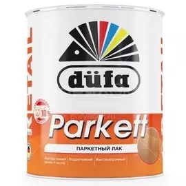 Лак Dufa, Retail Parkett, паркетный, полуматовый, алкидно-уретановый, для внутренних работ, 0.75 л