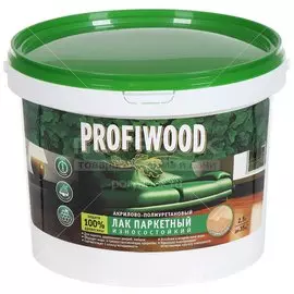 Лак Profiwood, паркетный, воднодисперсионный, полуматовый, акриловый, для внутренних работ, 2.5 кг