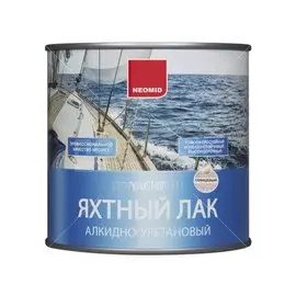 Лак Neomid, яхтный, глянцевый, алкидно-уретановый, для внутренних и наружных работ, 2 л