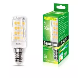 Лампа светодиодная для холодильника и швейной машины, индивидуальная упаковка, теплый свет, 3000 К, E14, Camelion, S105/830, 13155