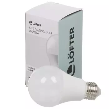 Лампа светодиодная E27, 15 Вт, 135 Вт, 220 В, груша, 4000 К, свет нейтральный белый, Lofter