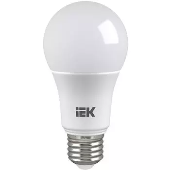 Лампа светодиодная E27, 15 Вт, 100 Вт, 230 В, груша, 6500 К, свет холодный дневной, IEK