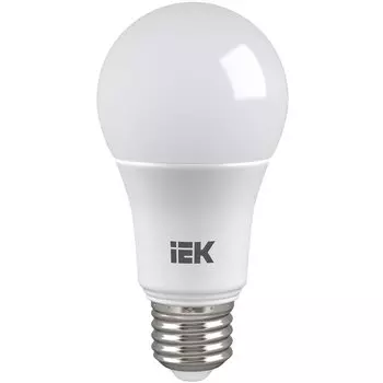 Лампа светодиодная E27, 20 Вт, 100 Вт, 230 В, груша, 3000 К, теплый белый свет, IEK, A60, LED