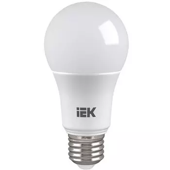 Лампа светодиодная E27, 20 Вт, 100 Вт, 230 В, груша, 6500 К, холодный белый свет, IEK, A60, LED