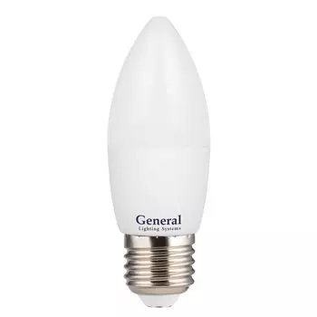 Лампа светодиодная E27, 20 Вт, 230 В, свеча, 4500 К, нейтральный белый свет, General Lighting Systems, CF, 661480