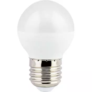 Лампа светодиодная E27, 5 Вт, 220 В, шар, 4000 К, свет нейтральный белый, Ecola, G45, LED