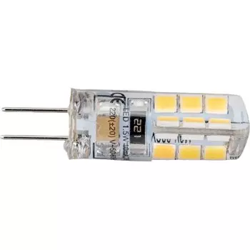 Лампа светодиодная G4, 1.5 Вт, 220 В, капсула, 2800 К, теплый белый свет, Ecola, Corn Micro, 35x10мм, LED