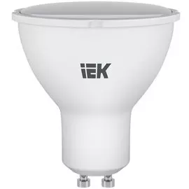 Лампа светодиодная GU10, 7 Вт, 60 Вт, 230 В, софит, 4000 К, нейтральный белый свет, IEK, PAR16, LED, LLE-PAR16-7-230-40-GU10