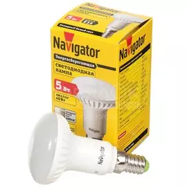 Лампа светодиодная E14, 5 Вт, 40 Вт, 220 В, рефлектор, 4000 К, холодный белый свет, Navigator