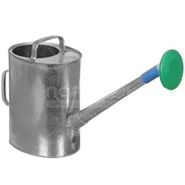 Лейка садовая с распылителем оцинкованная, 10 л