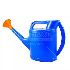 Лейка садовая с распылителем Пластик цветная, 10 л