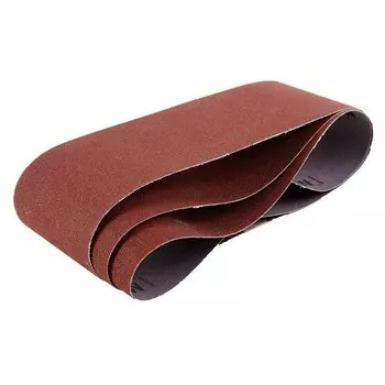 Лента бесконечная 5 шт, зернистость 16H Р80, 75х533 мм, БАЗ, ГОСТ 12439-79, спайка