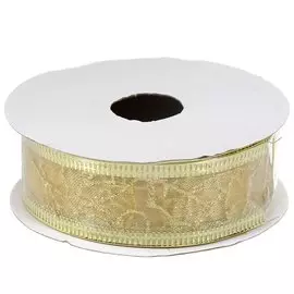 Лента декоративная 270х2.5 см, золото, Y4-4211