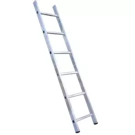 Лестница приставная, 1 секция, 6 ступеней, алюминий, 1.69 м, 150 кг, Alumet, 5106